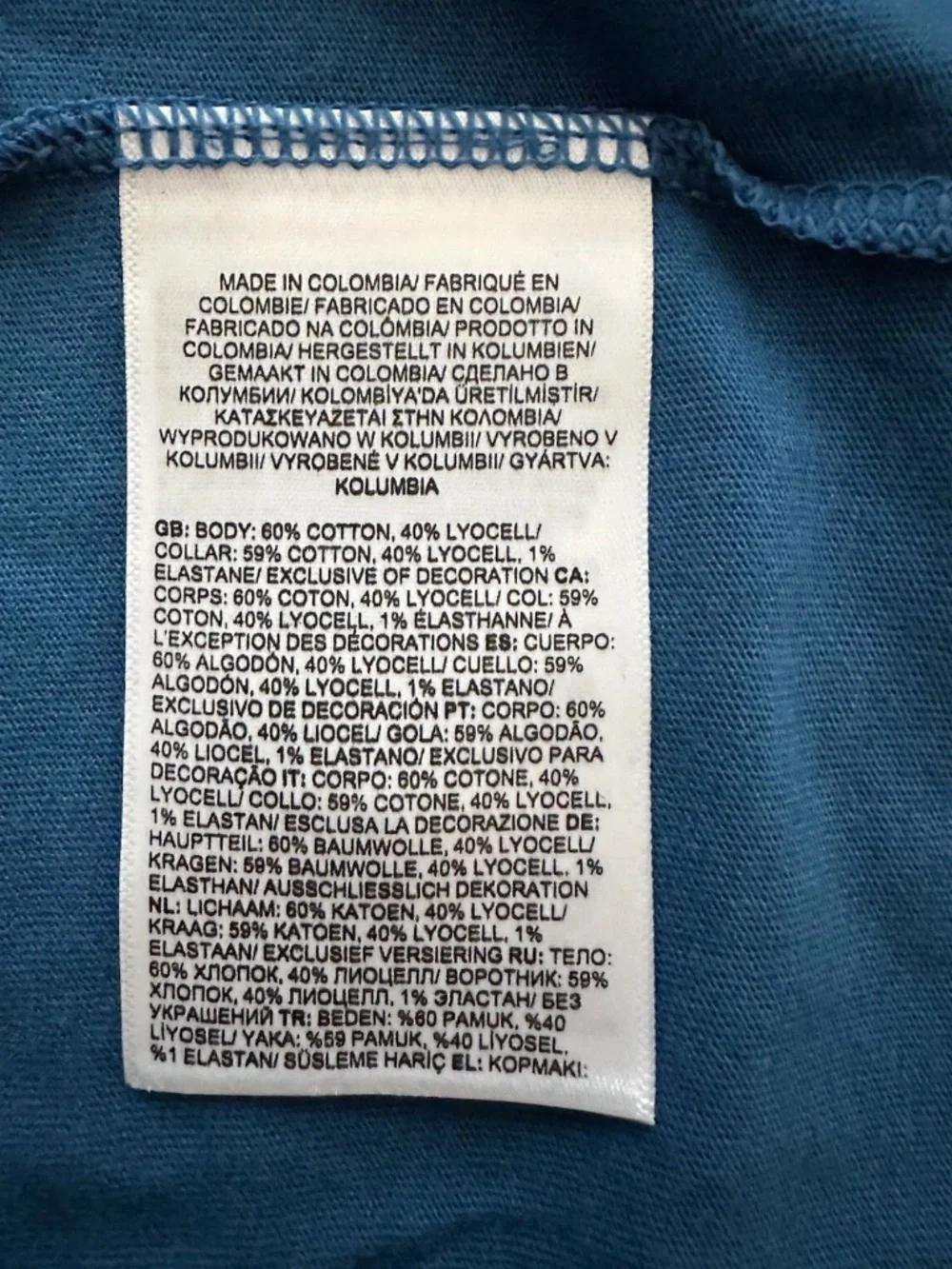 TNF THE NORTH FACE Terrain Henley Blue Shirt Tshirt Tee Men’s Large